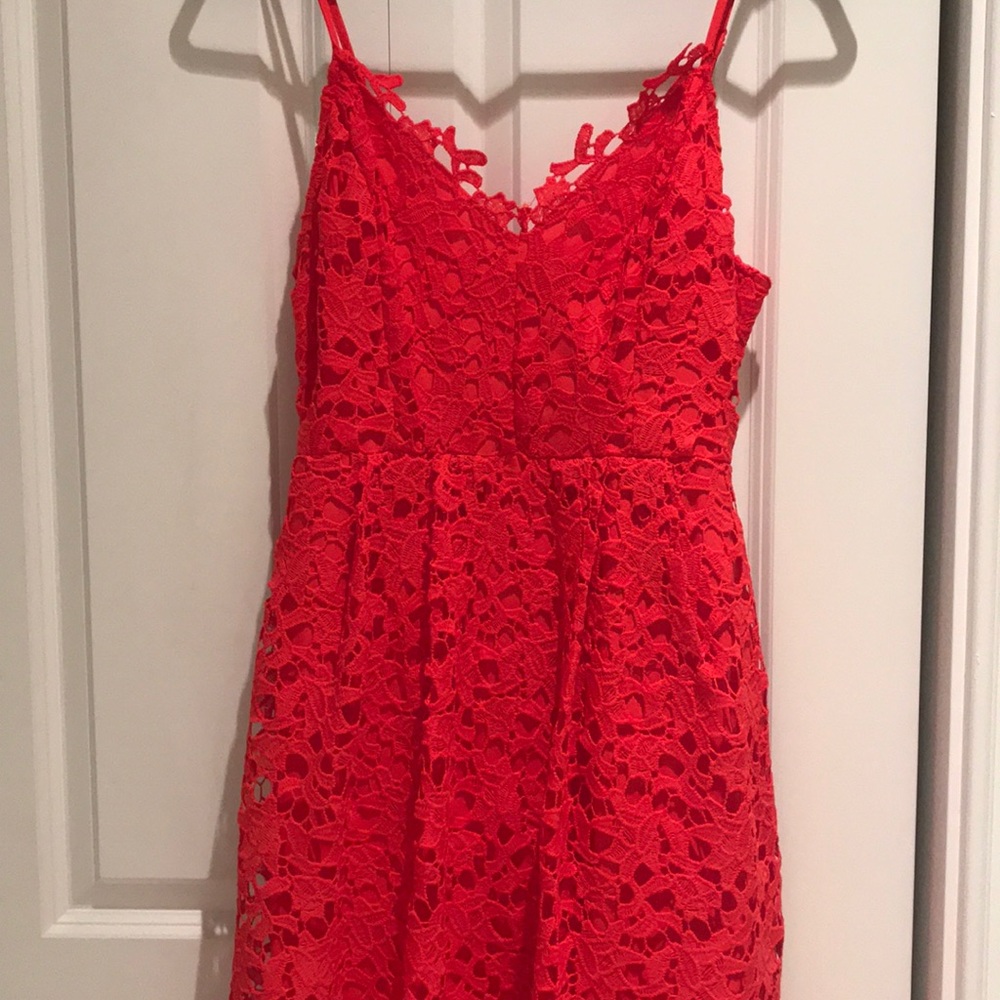 ASTR The Label Lace Midi Dress